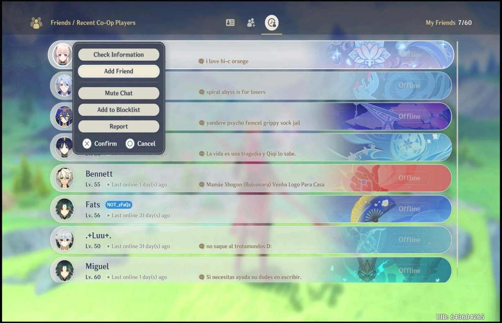 Social Features research screenshot