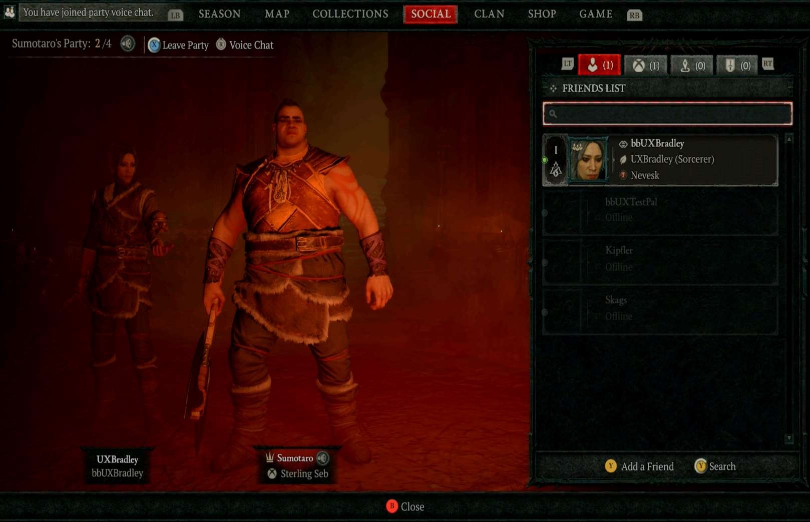 Social Features research screenshot