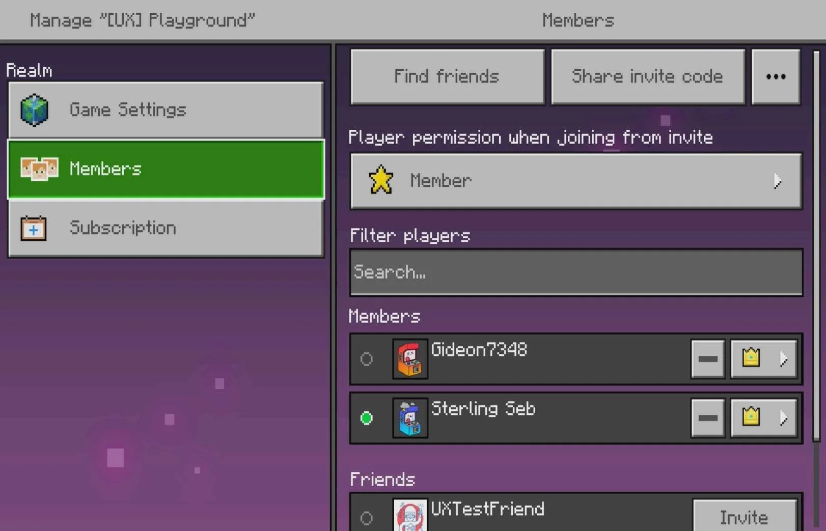 Social Features research screenshot