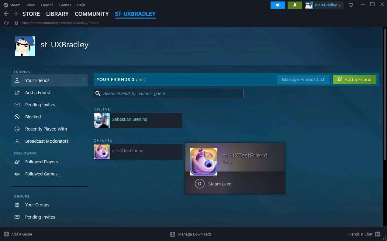 Social Features research screenshot