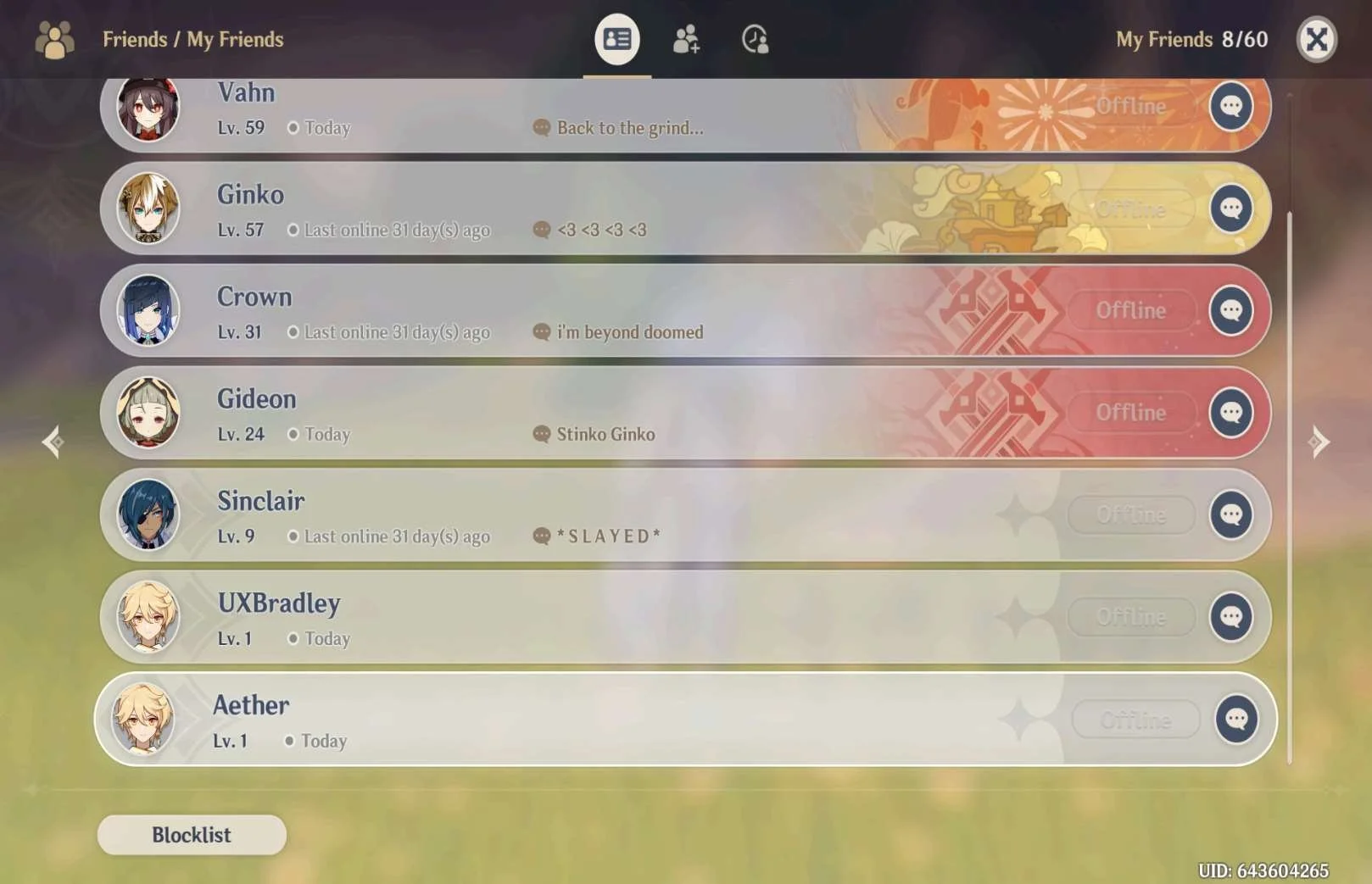 Social Features research screenshot