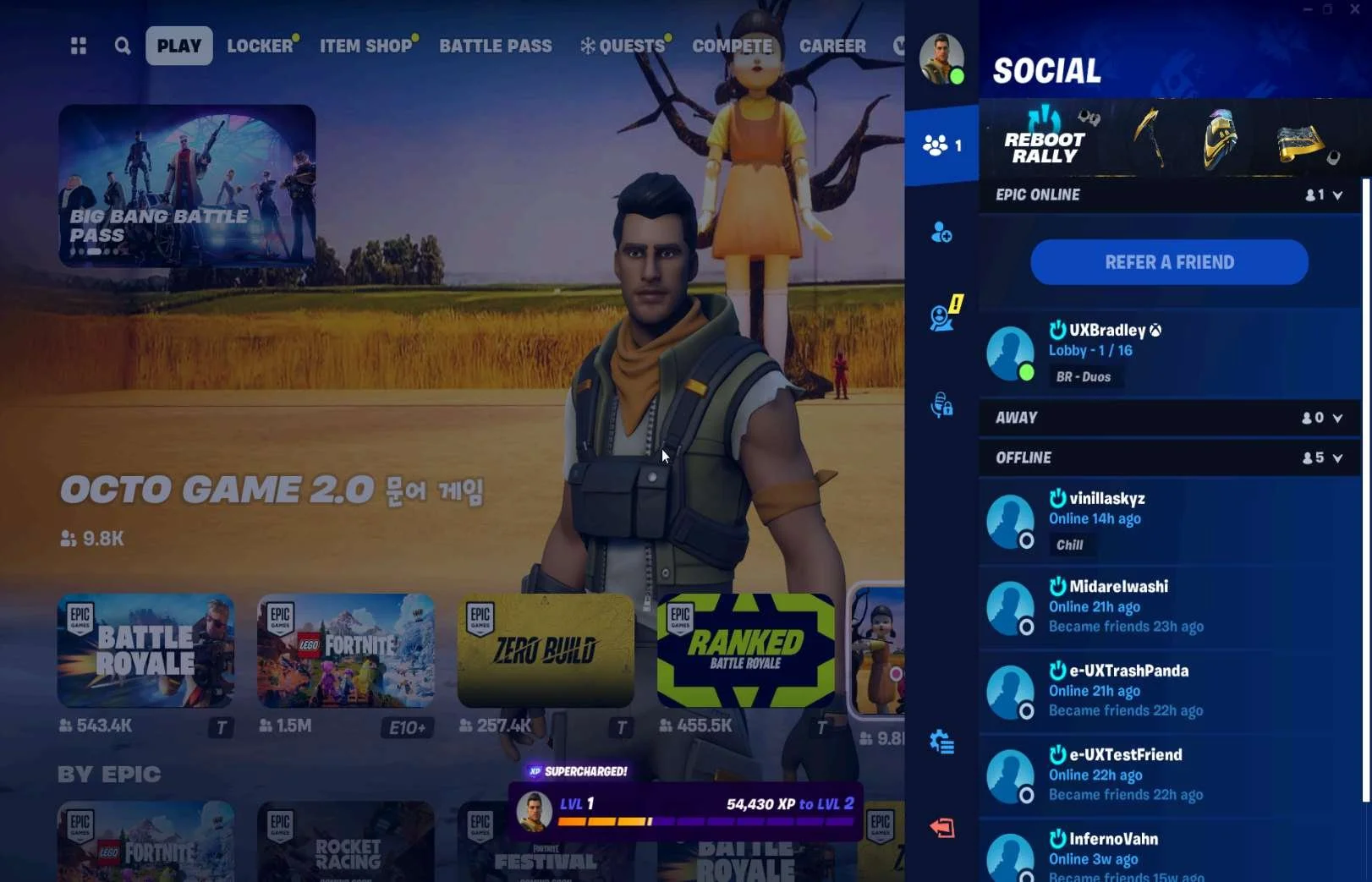 Social Features research screenshot