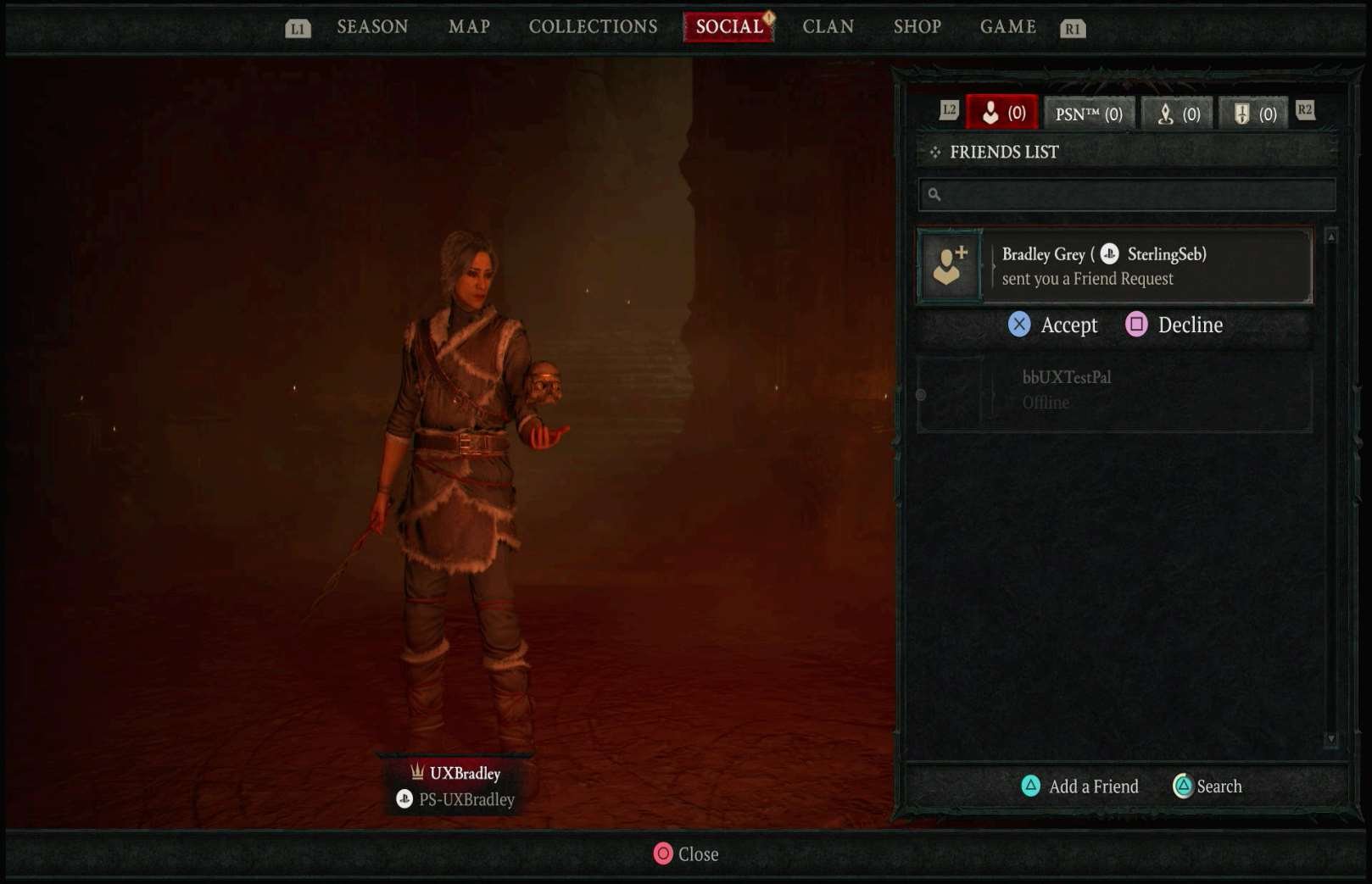 Social Features research screenshot
