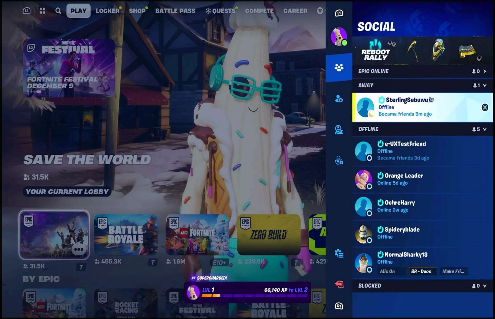 Social Features research screenshot