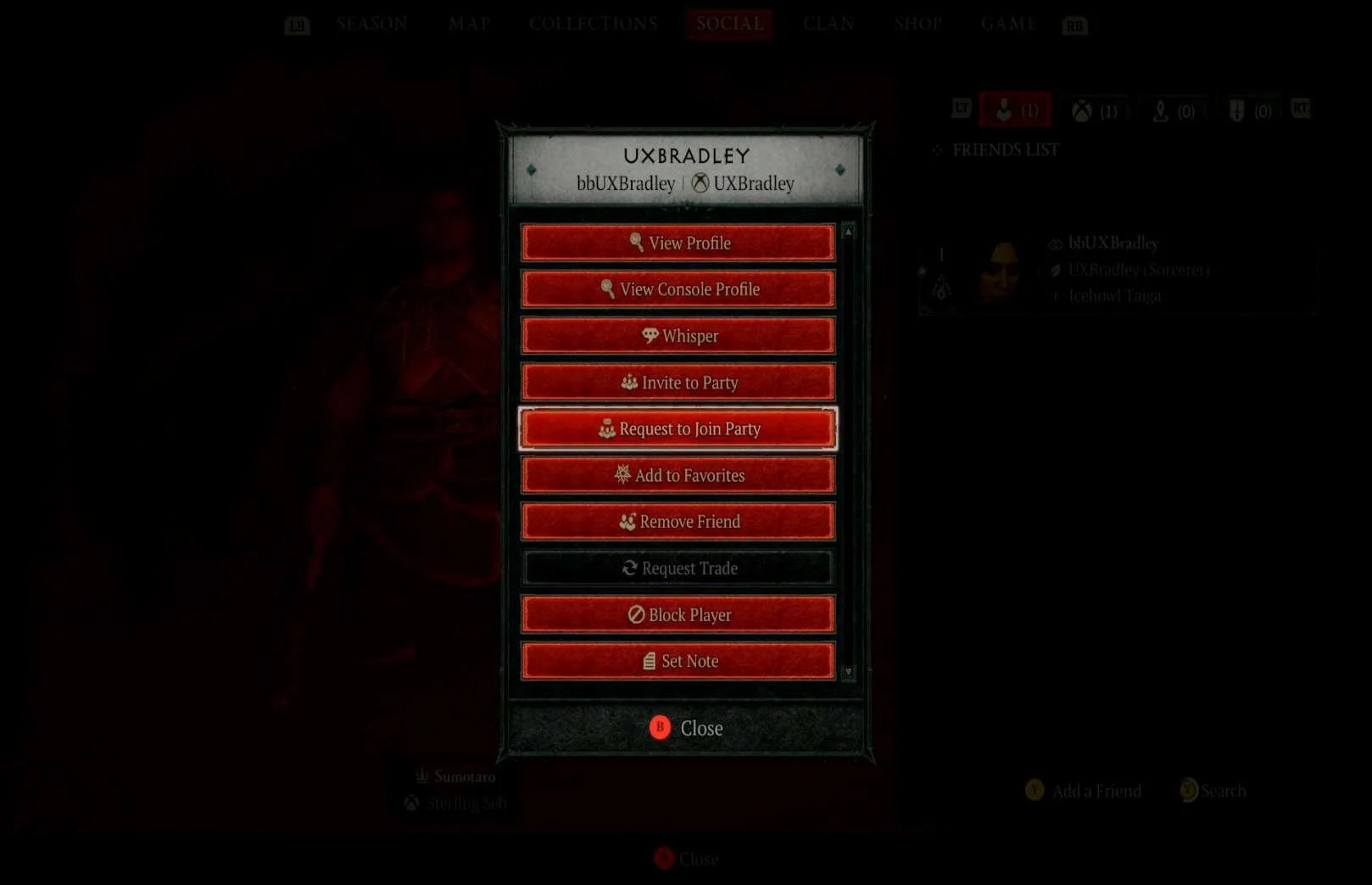 Social Features research screenshot