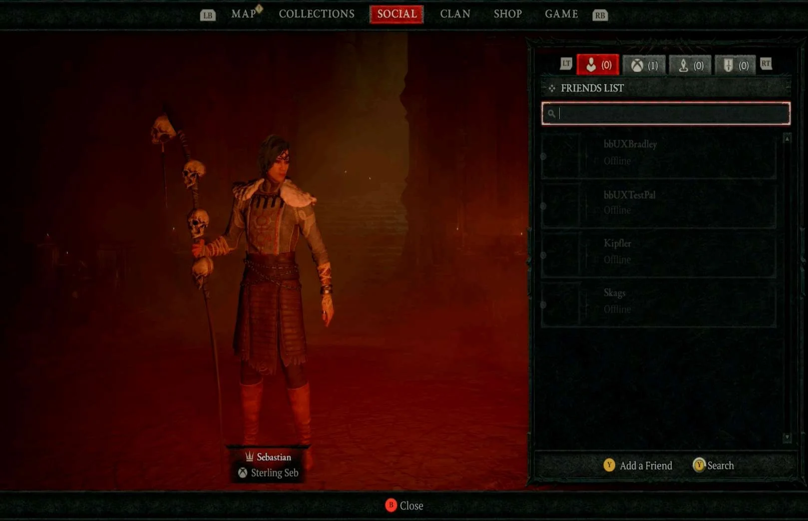 Social Features research screenshot