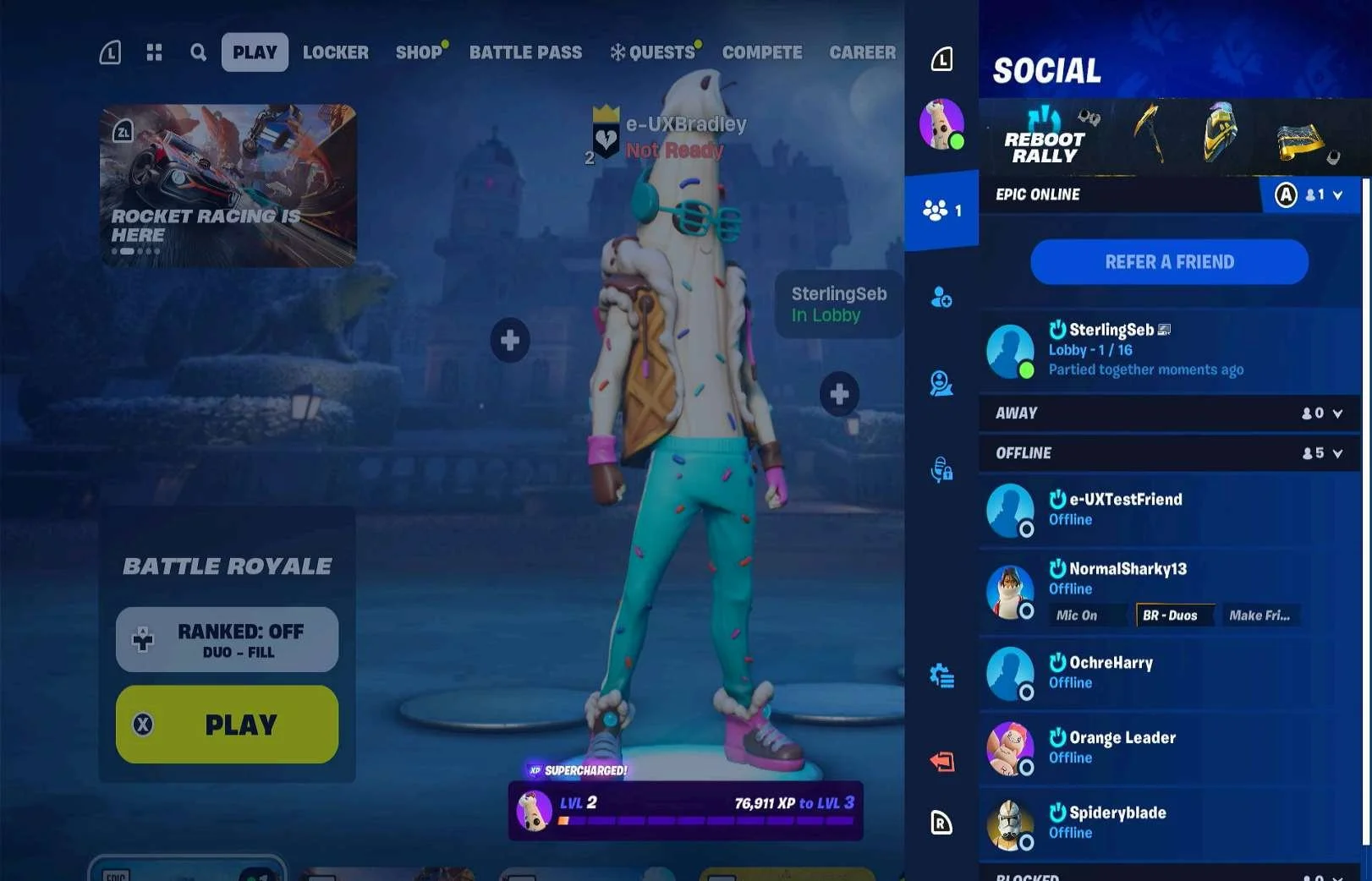 Social Features research screenshot