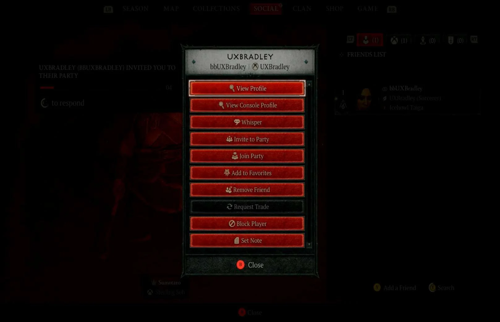 Social Features research screenshot