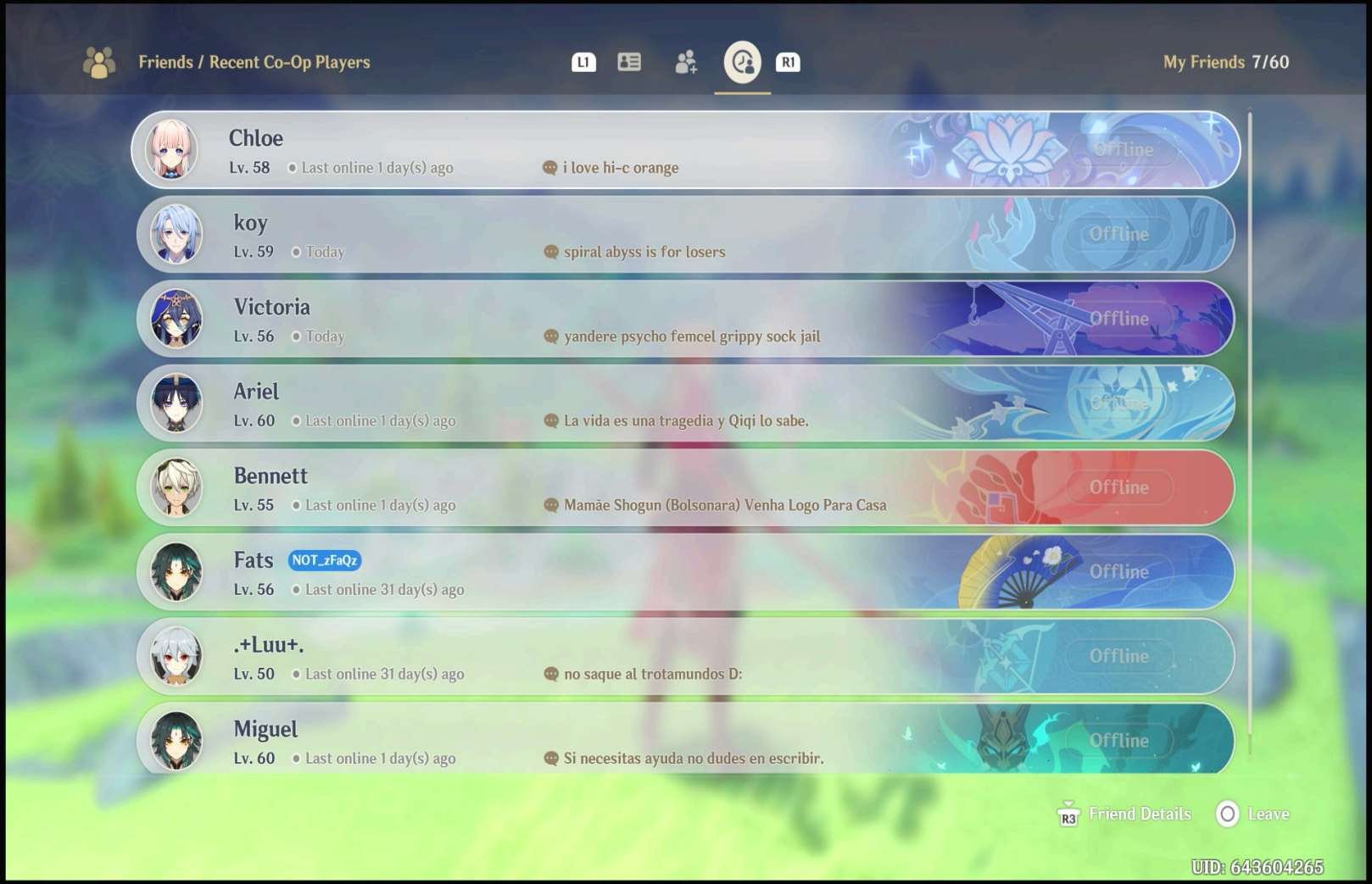 Social Features research screenshot