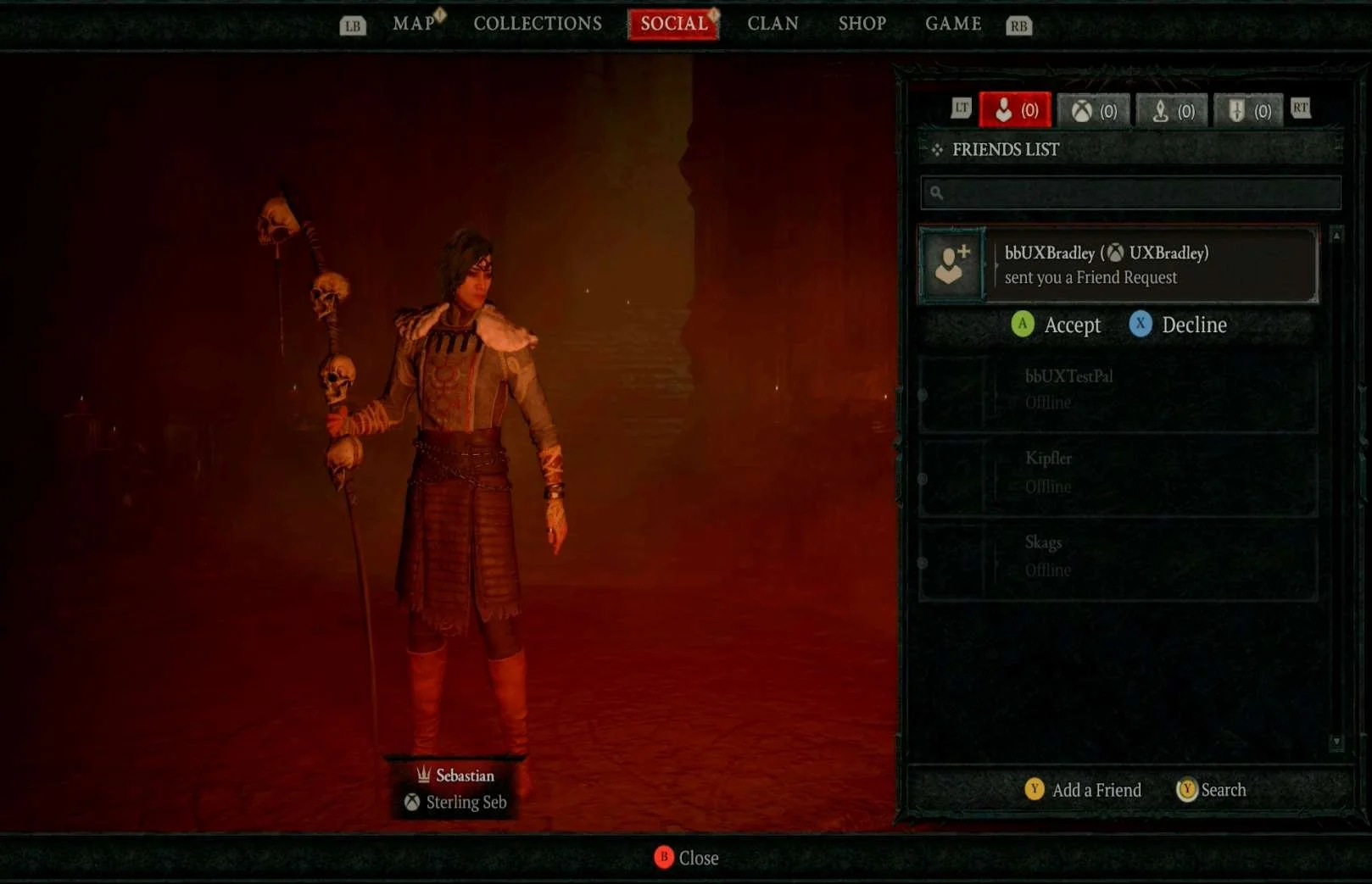 Social Features research screenshot
