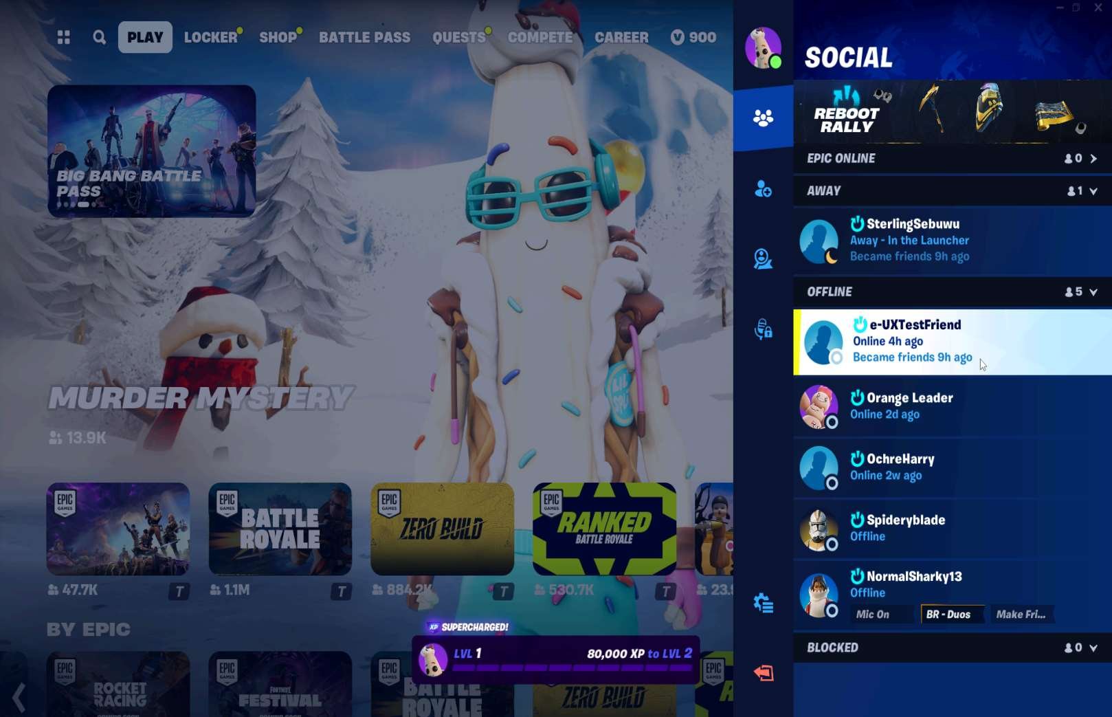 Social Features research screenshot