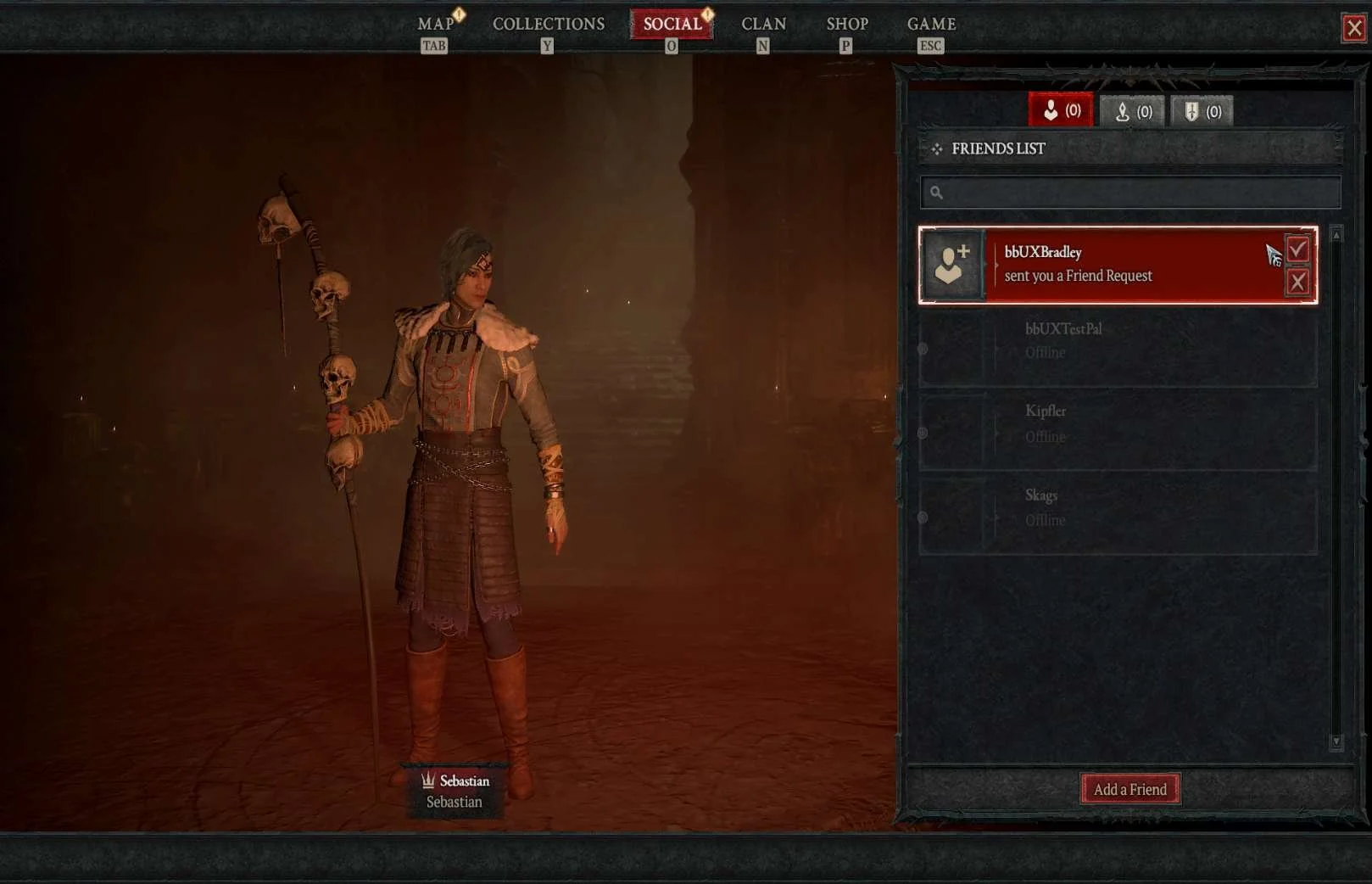 Social Features research screenshot