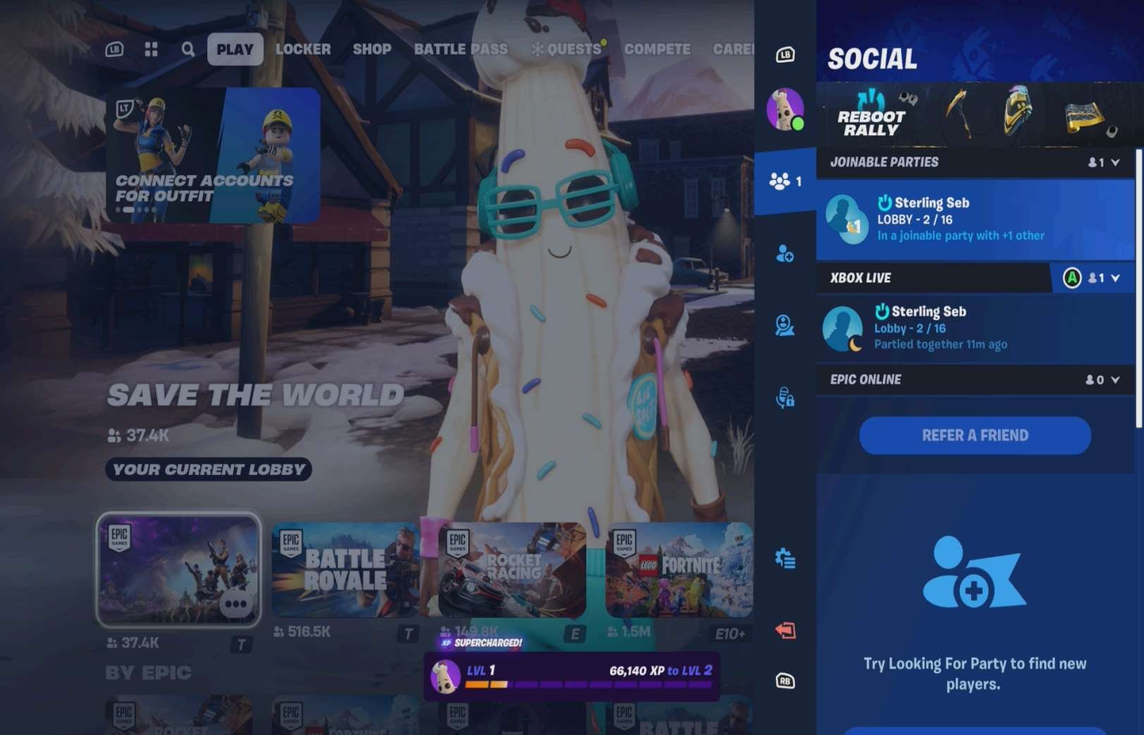 Social Features research screenshot