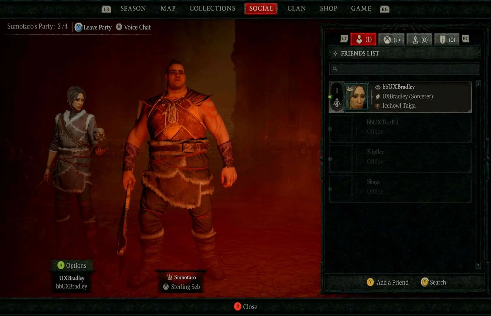 Social Features research screenshot