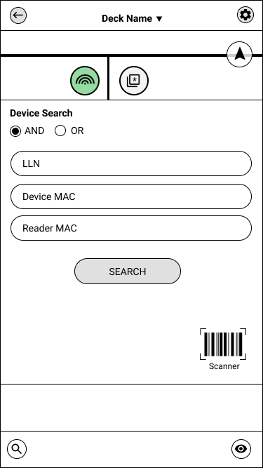 Admin App wireframe 100
