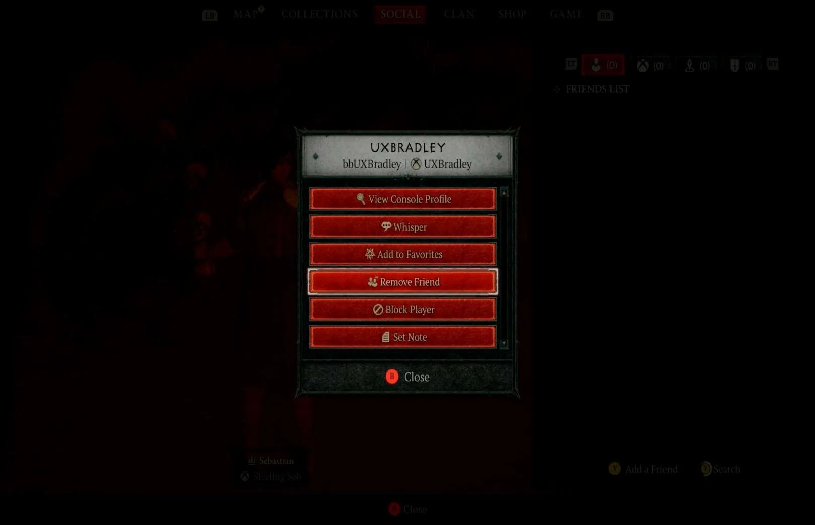 Social Features research screenshot