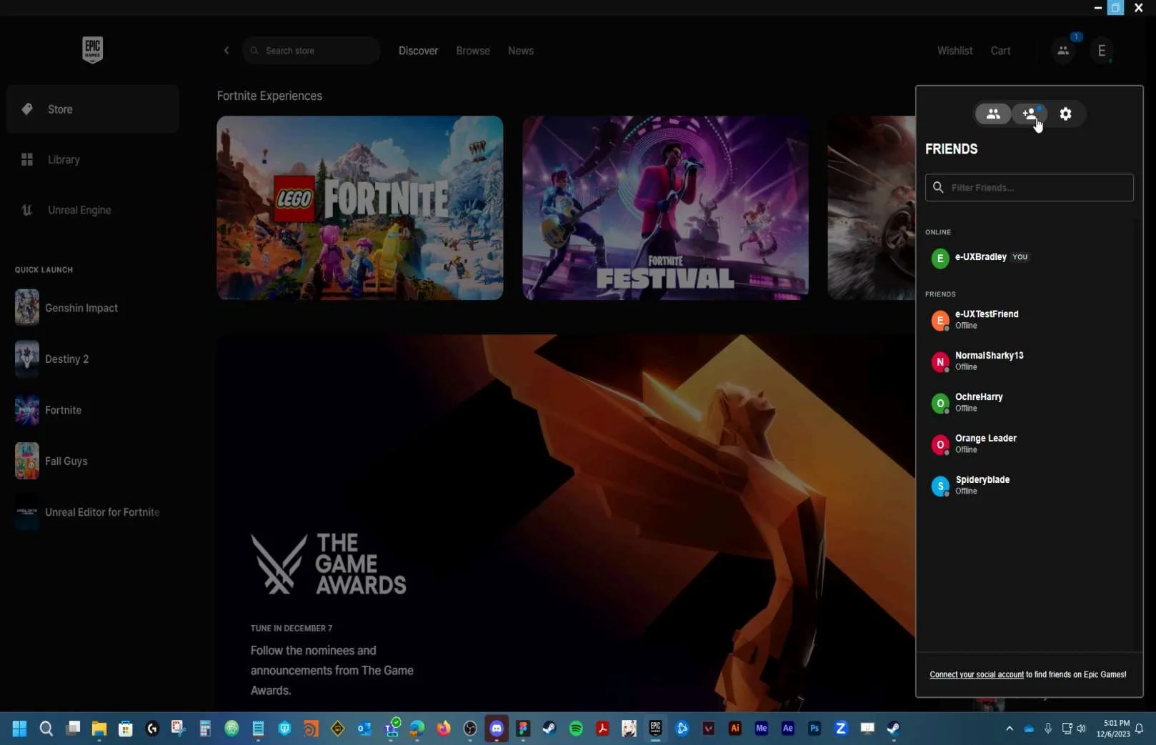 Social Features research screenshot