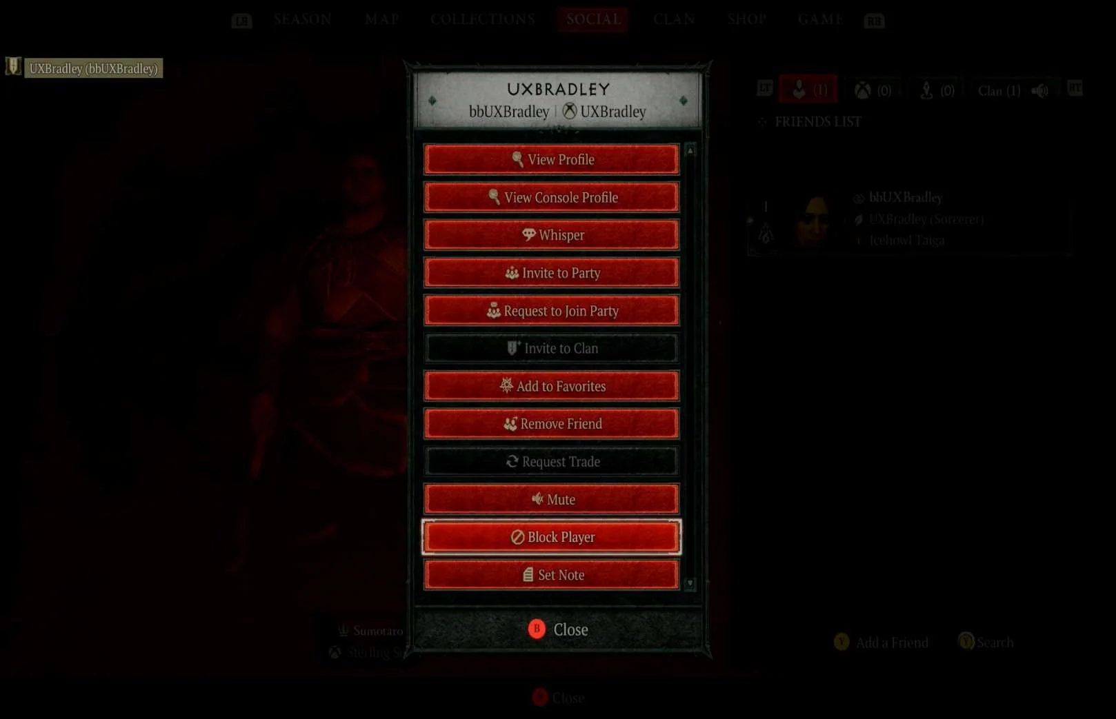 Social Features research screenshot