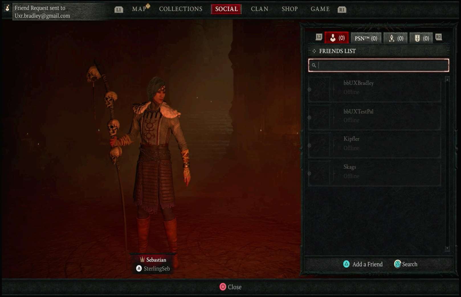 Social Features research screenshot