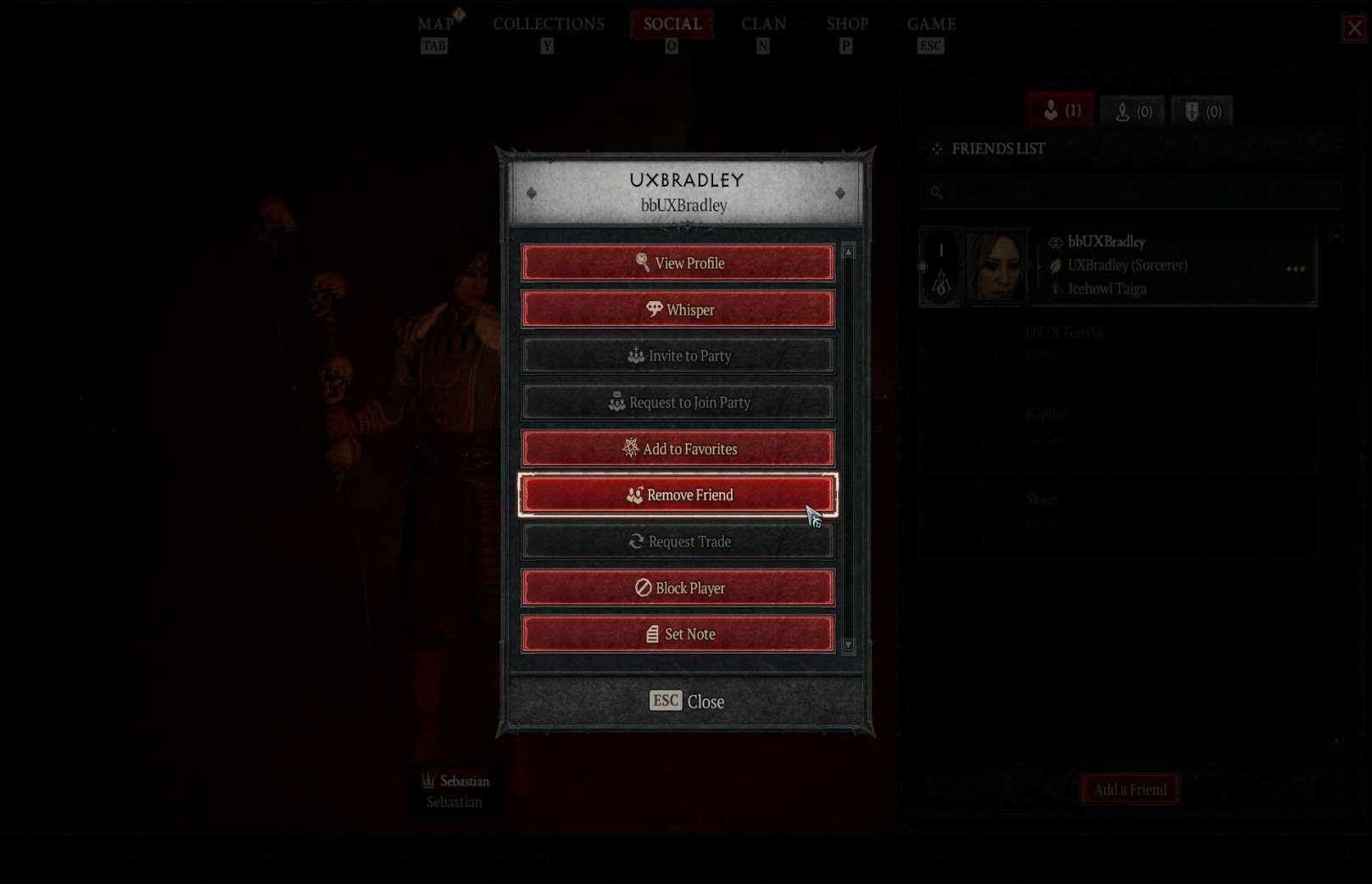 Social Features research screenshot