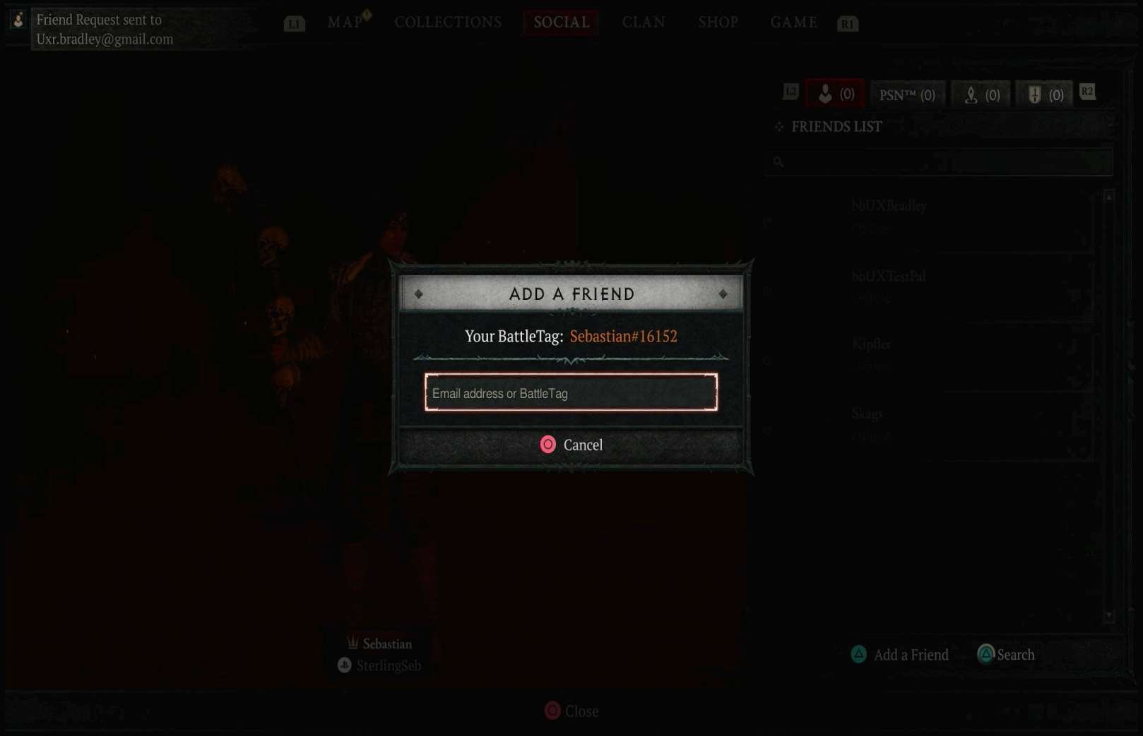 Social Features research screenshot
