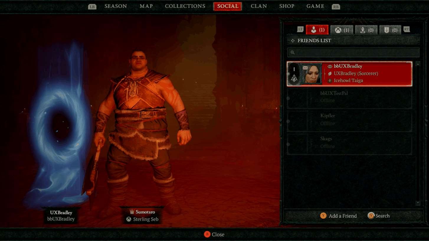 Social Features research screenshot