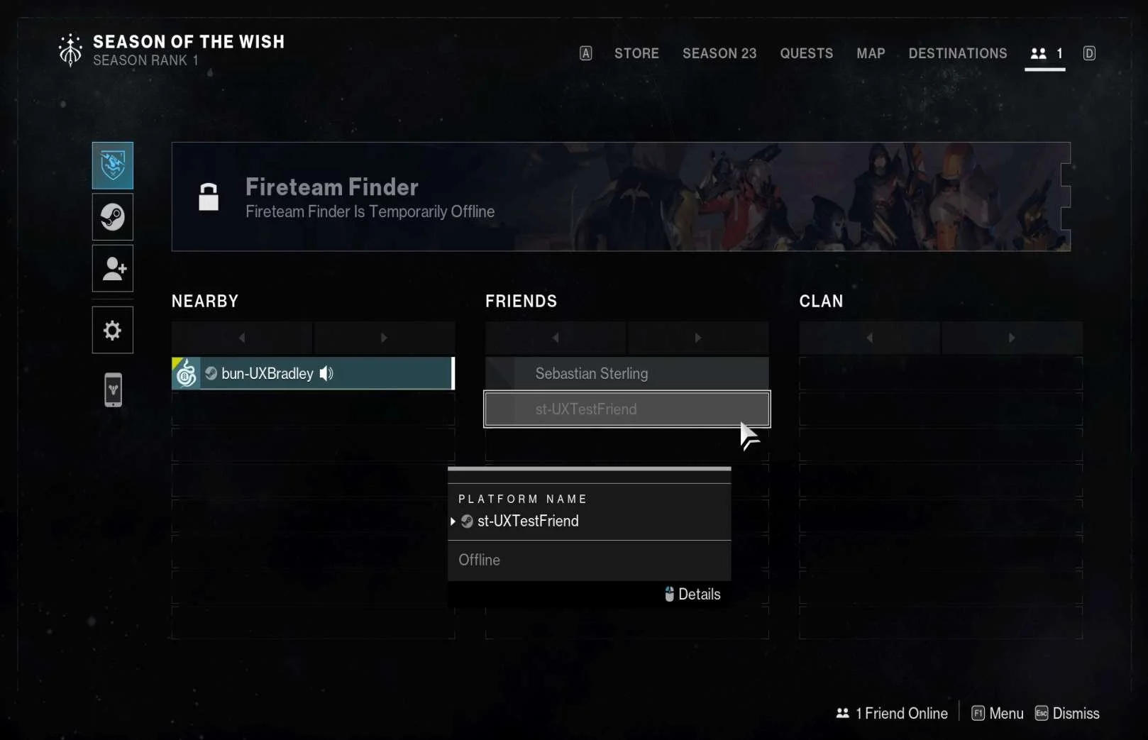 Social Features research screenshot