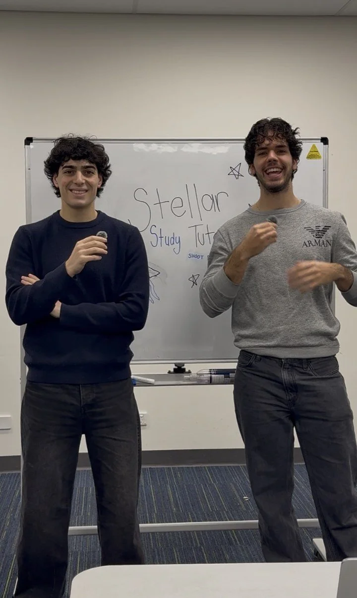 Aidan and Seb, co-founders of Stellar Study