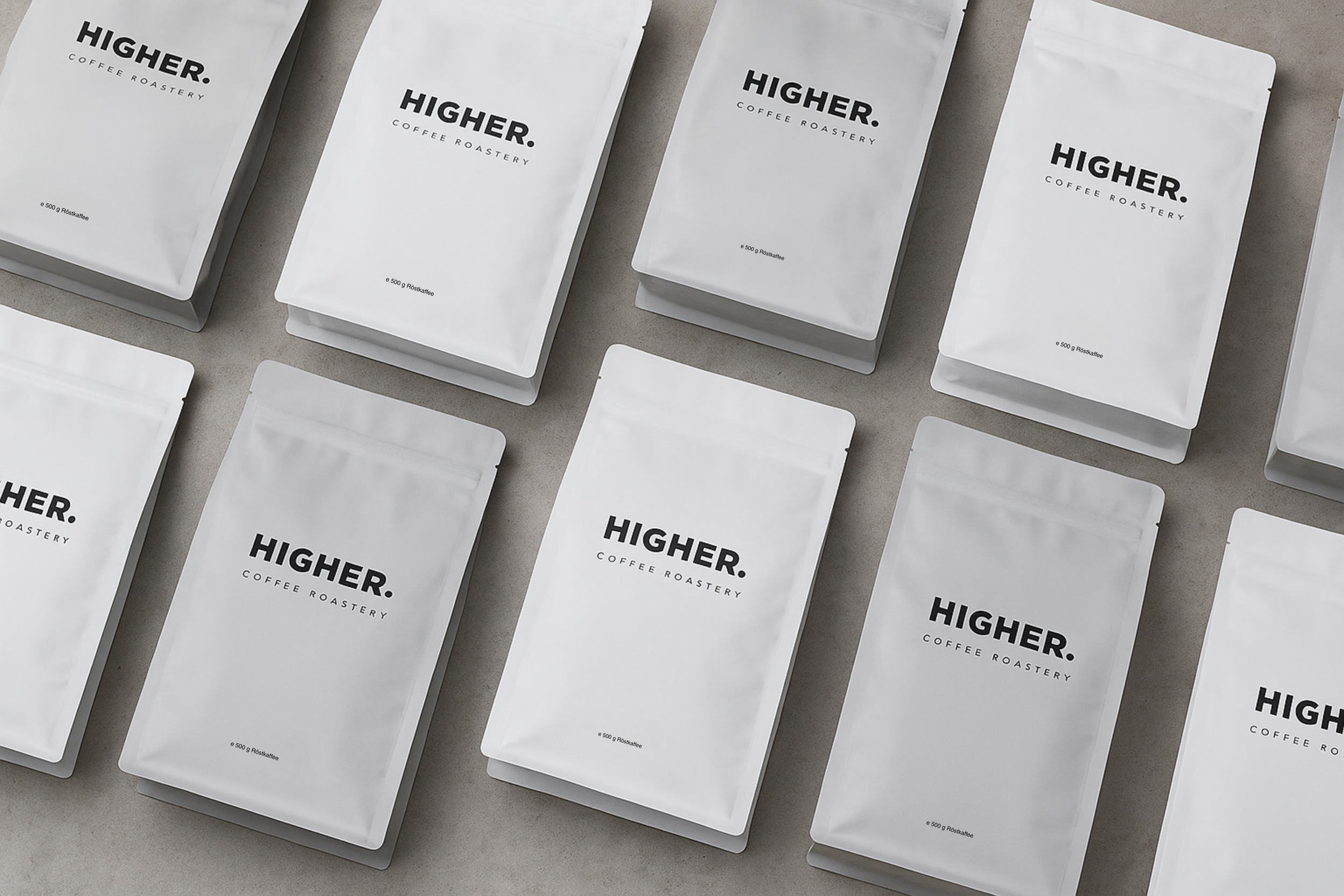 Higher Coffee Roastery boxes