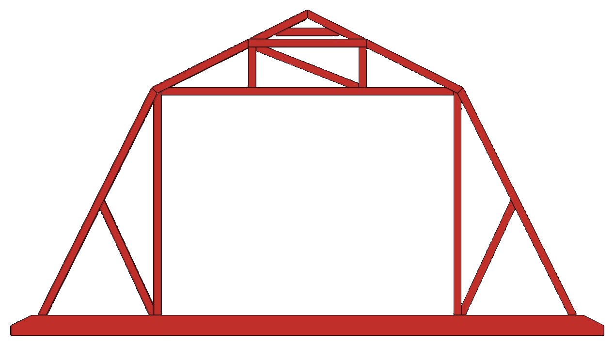 Gambrel Truss diagram