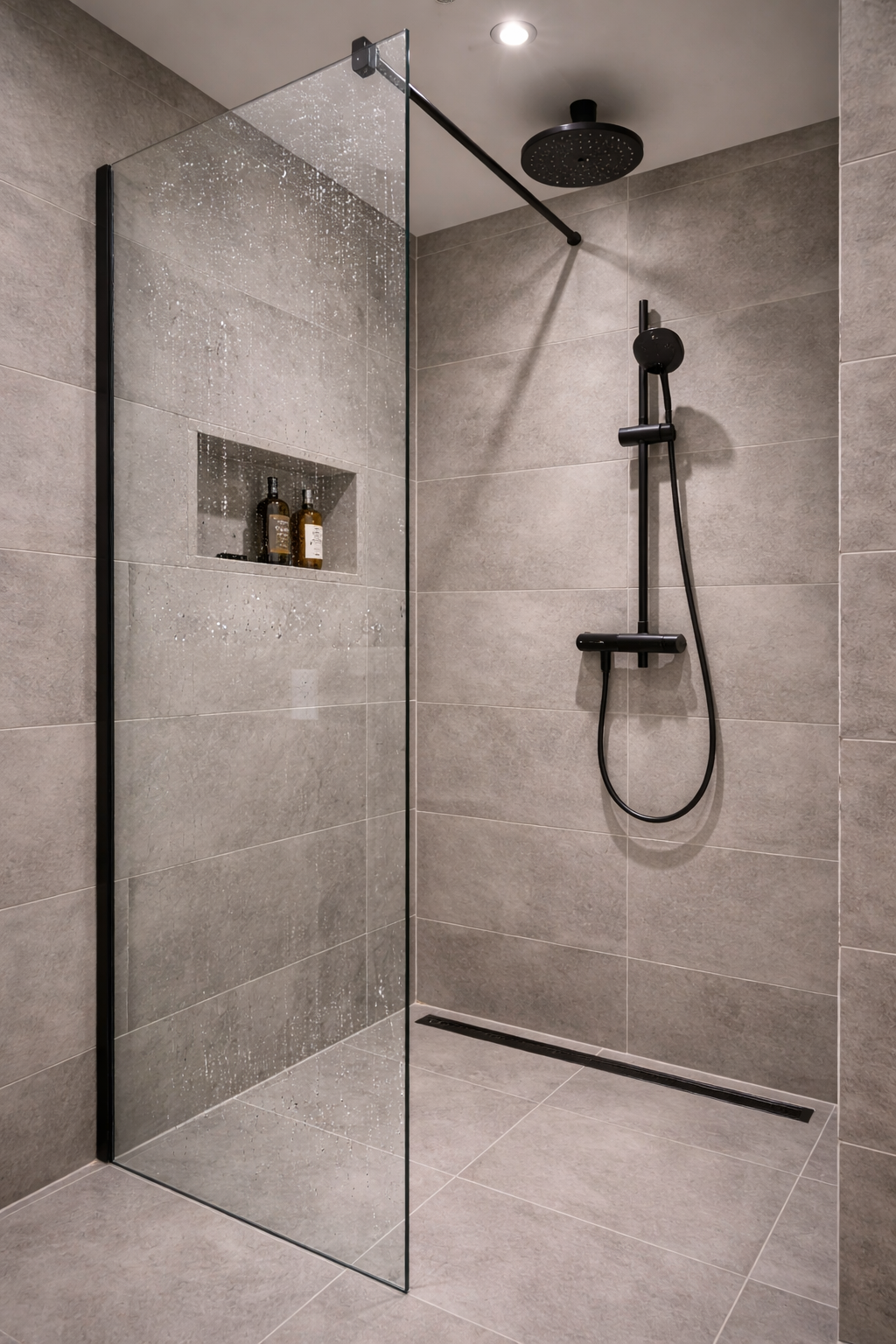 Inloopdouche met luxe regendouche