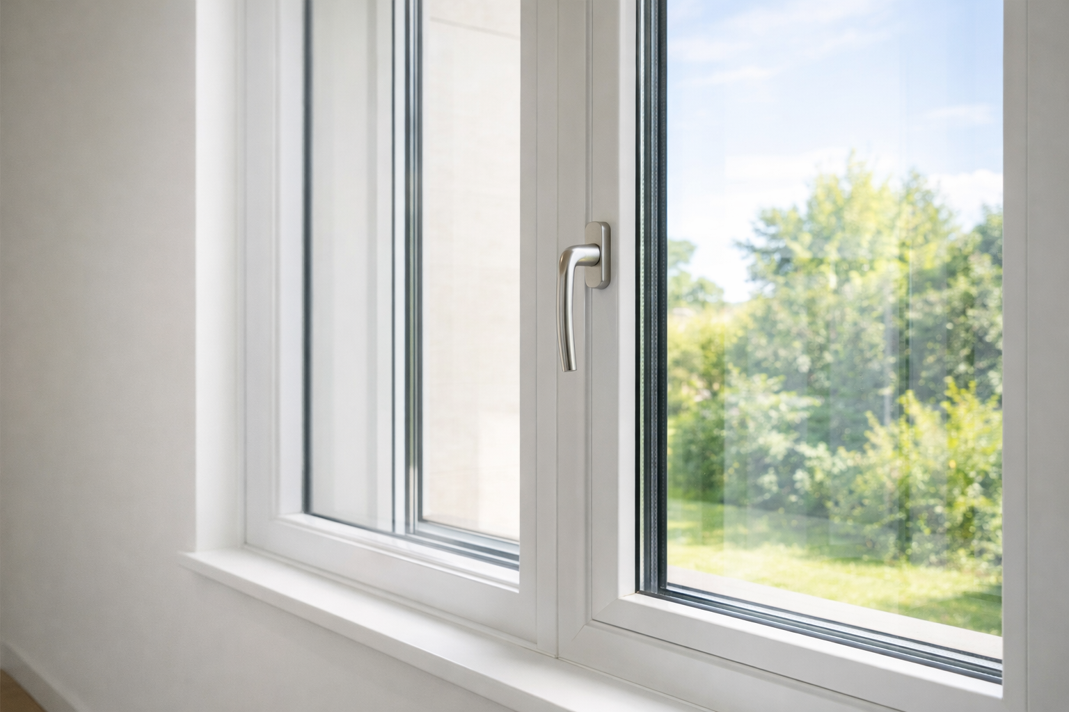 HR++ isolatieglas in modern kozijn - energiebesparing