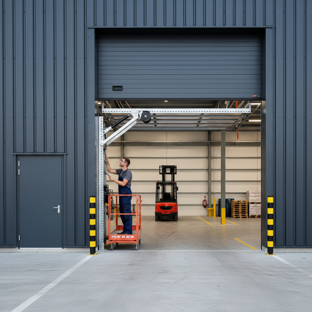 Reparatie en onderhoud van overhead deuren en sectionaaldeuren voor bedrijven