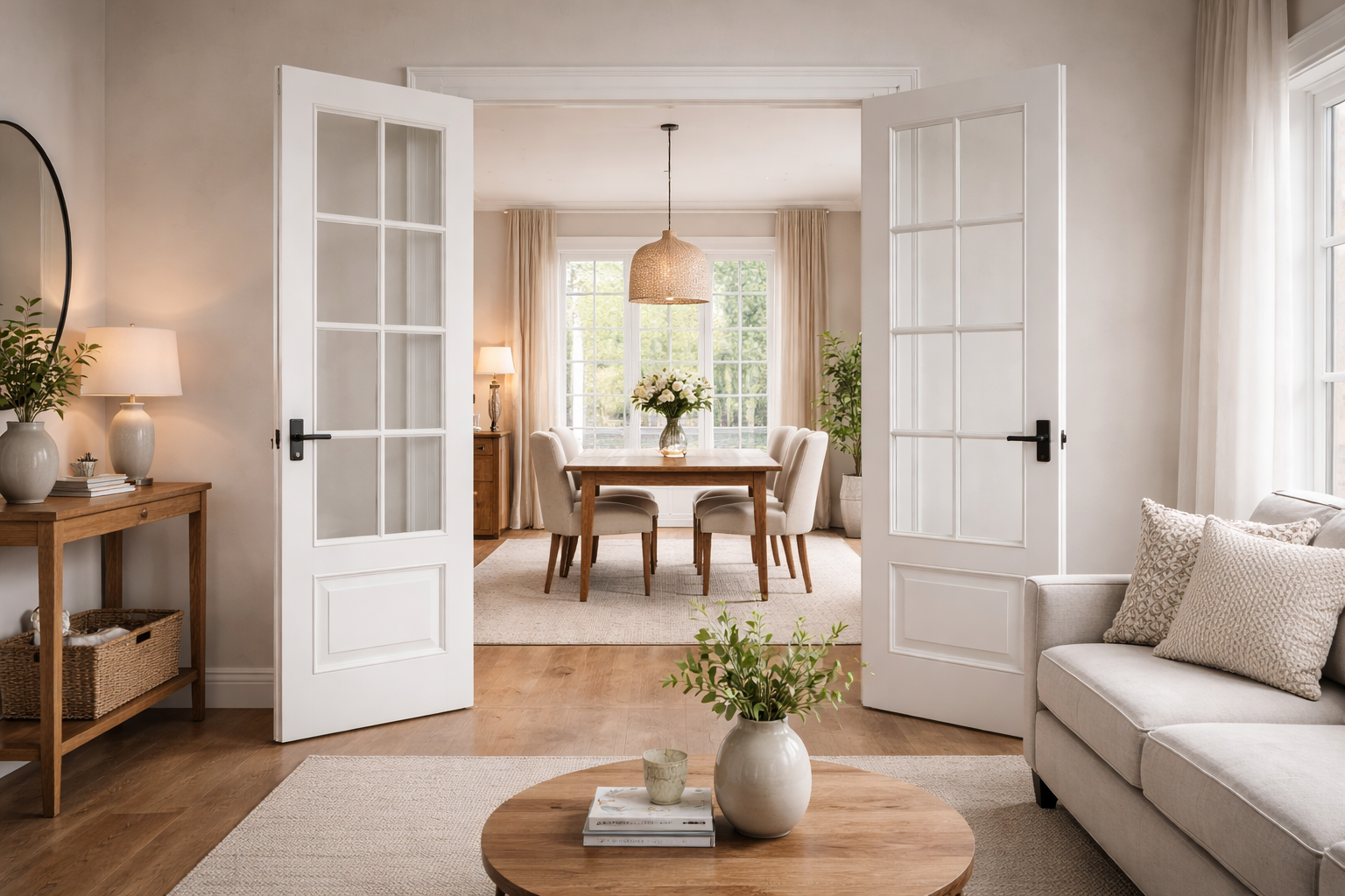 Dubbele binnendeuren ensuite
