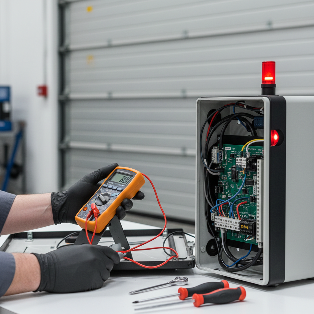 Motor defect overhead deur