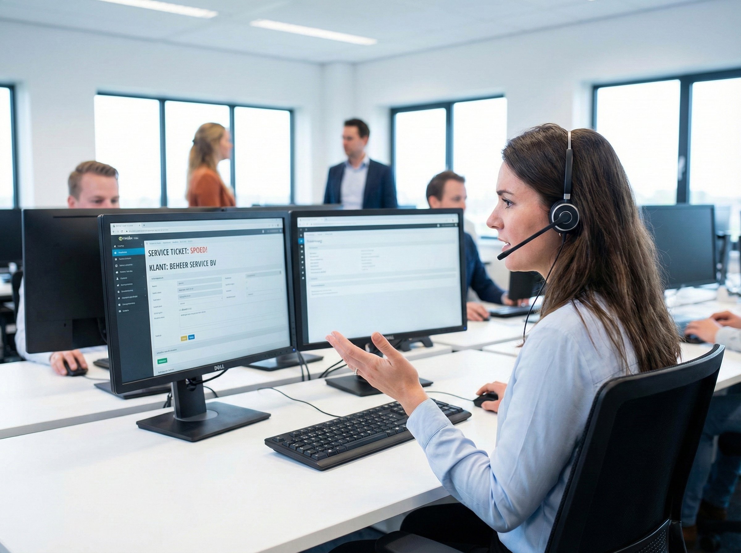 Service melding overhead deur