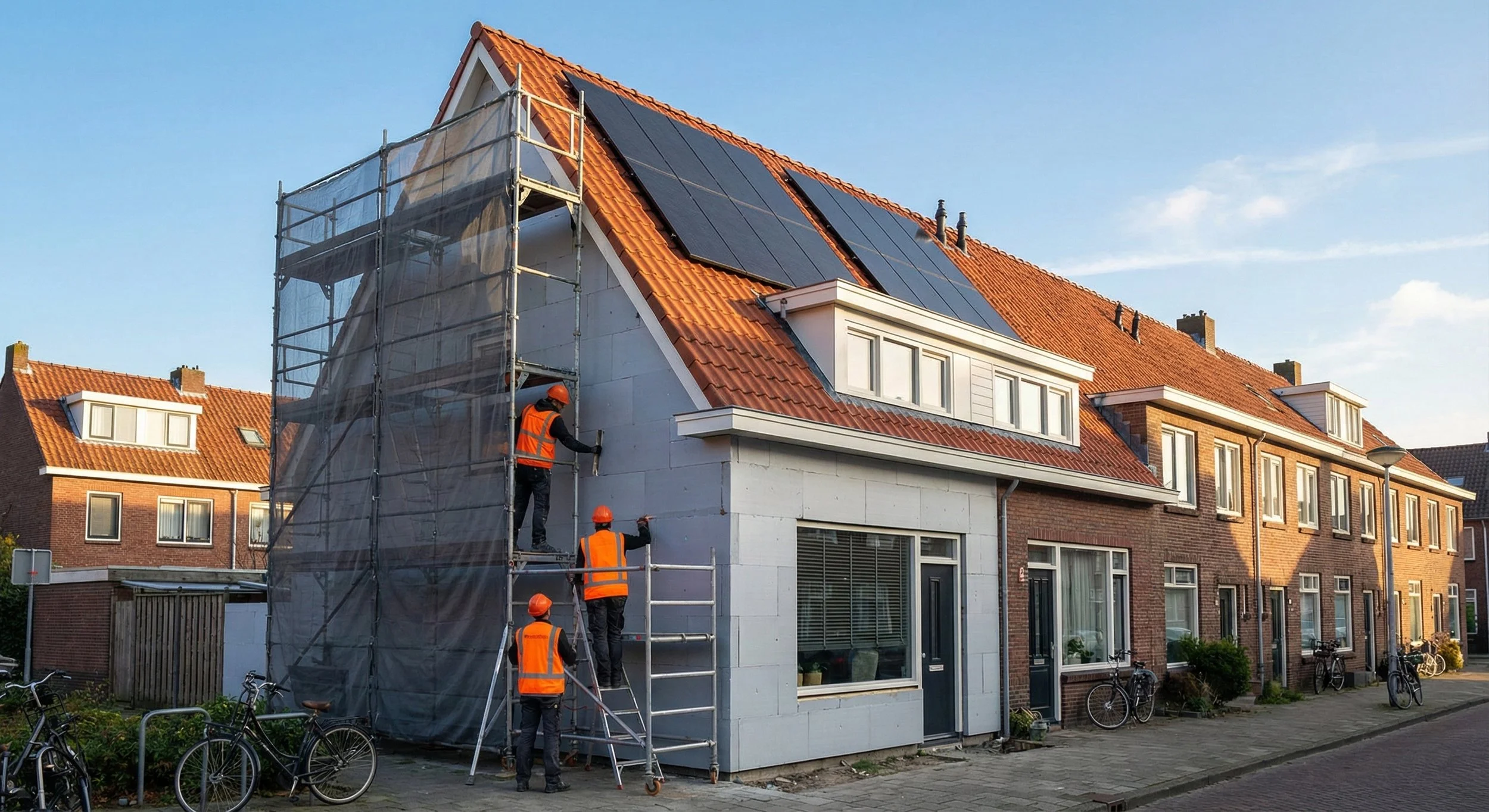 Verduurzaamde woning met gevelisolatie Amsterdam