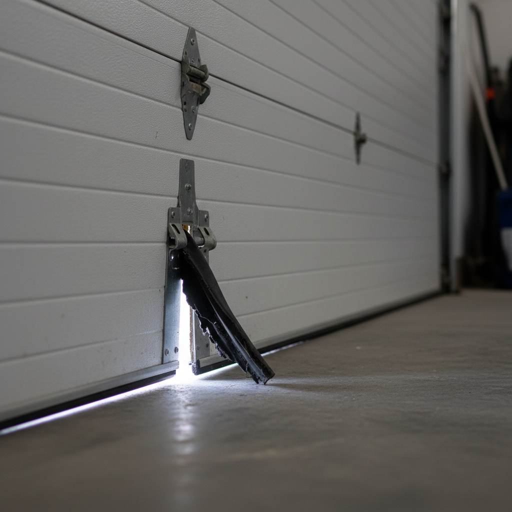 Overhead deur sluit niet goed - kier zichtbaar