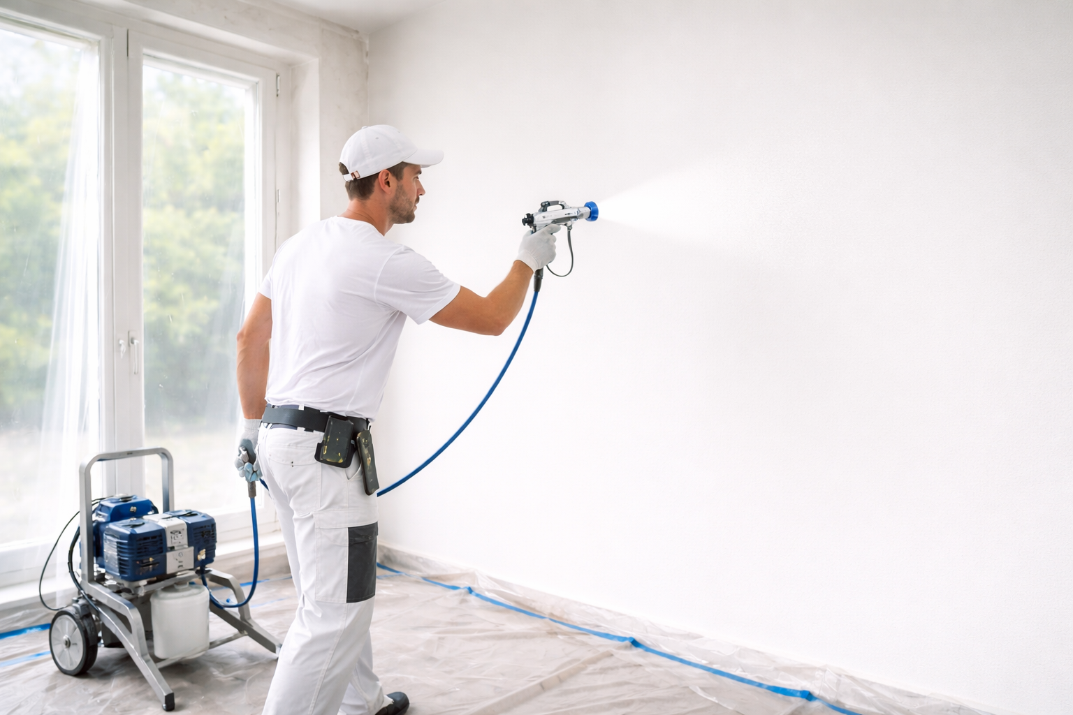 Latex spuiten schilderwerk