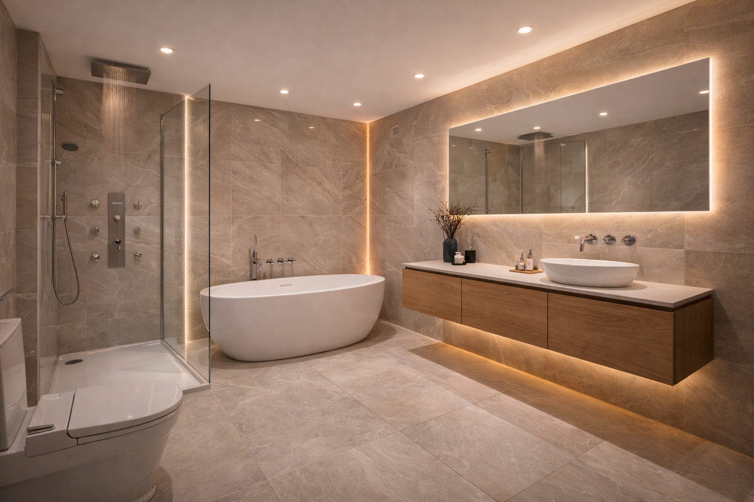 Luxe wellness badkamer met spa-gevoel