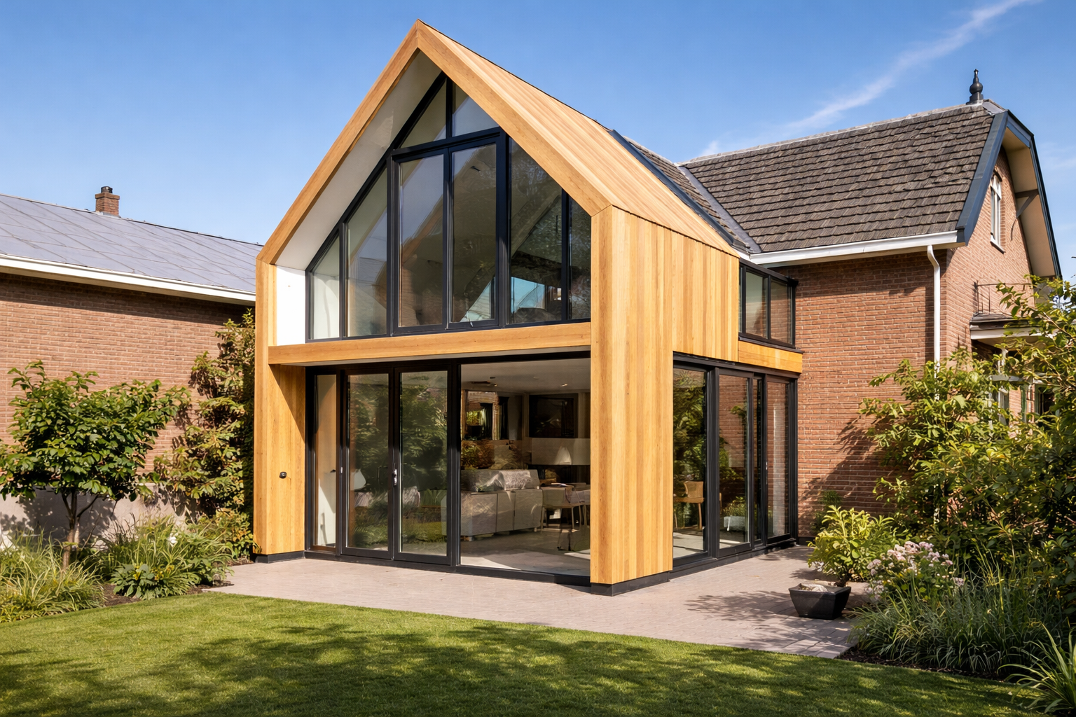 Dubbele verdieping uitbouw