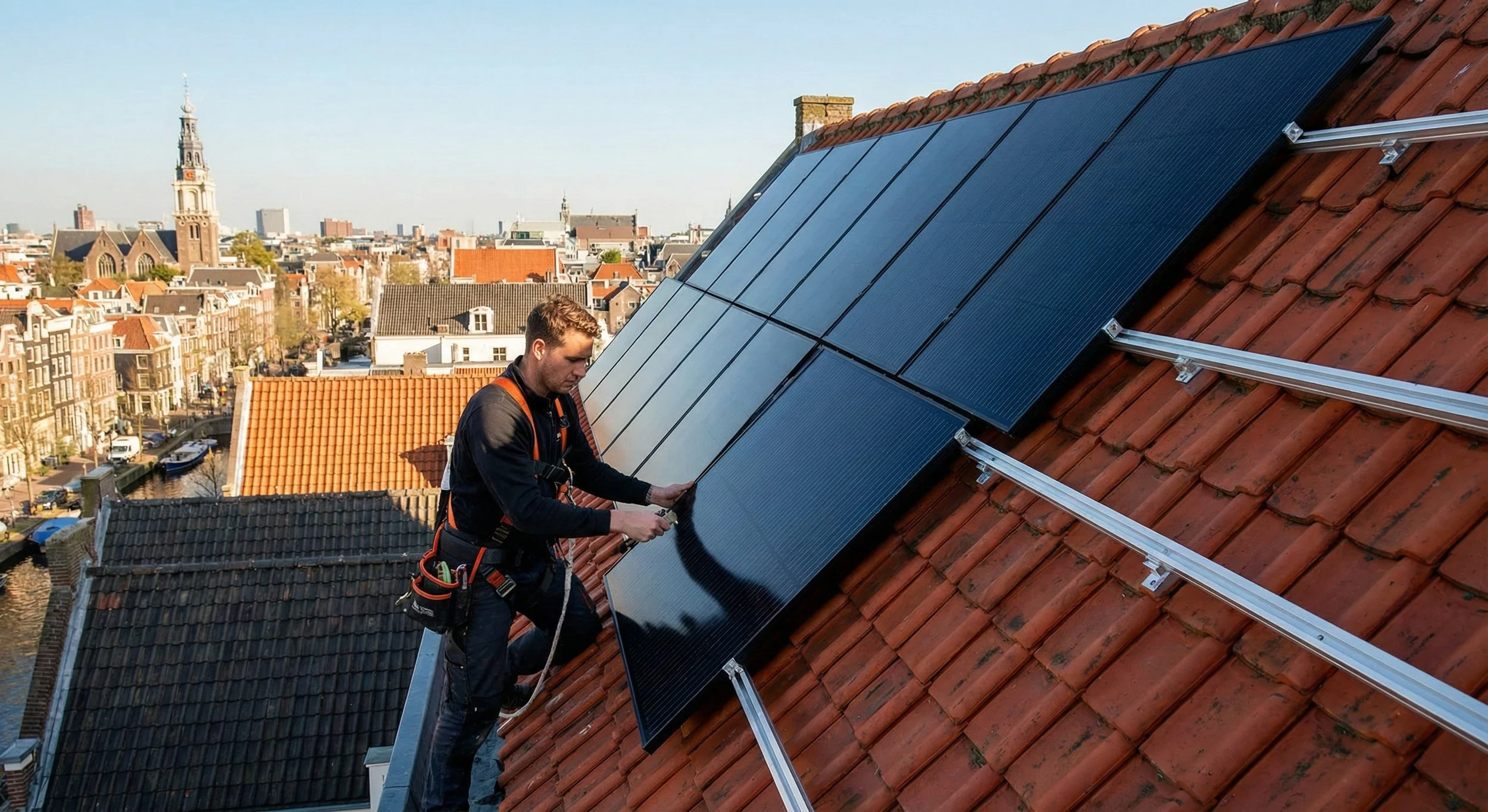 Zonnepanelen dak Amsterdam