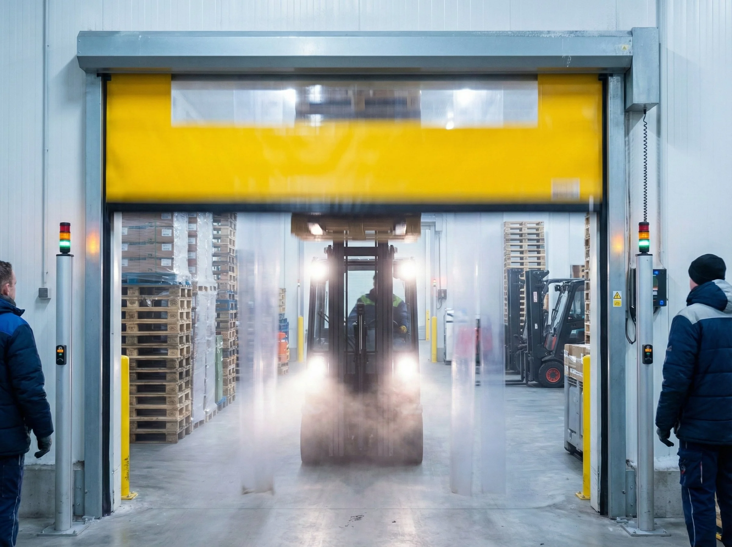 Snelloopdeur in logistieke omgeving