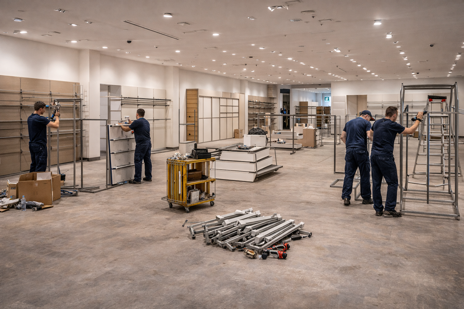 Professionele winkel ontruiming - retail en showroom