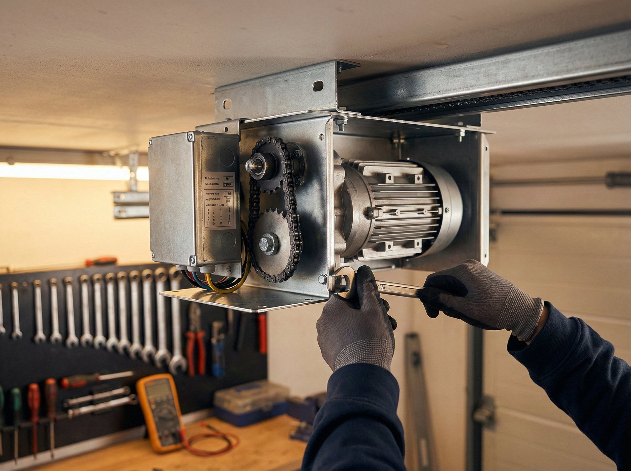 Motor vervanging overhead deur