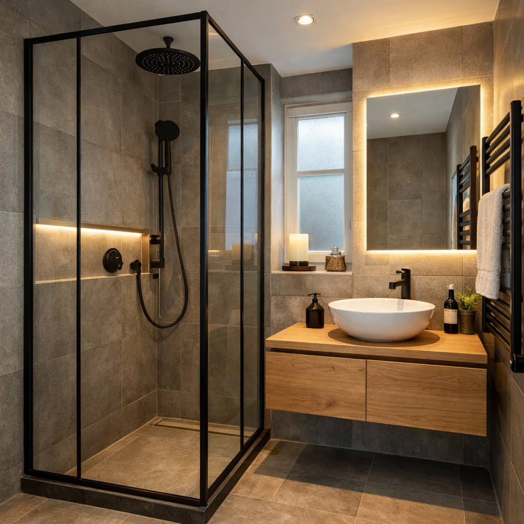 Luxe badkamer renovatie met inloopdouche Amsterdam Jordaan