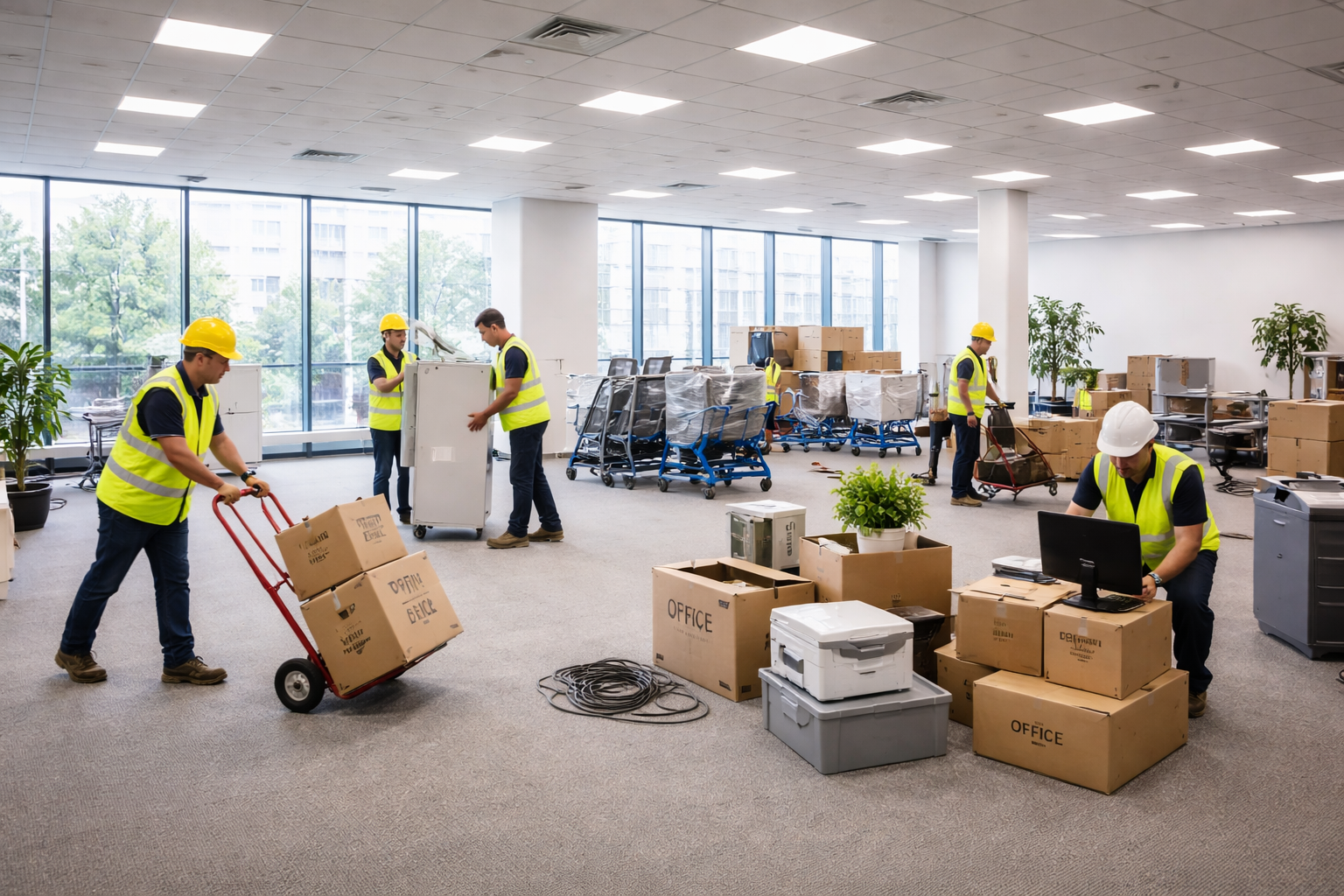 Professionele bedrijfsontruiming kantoor