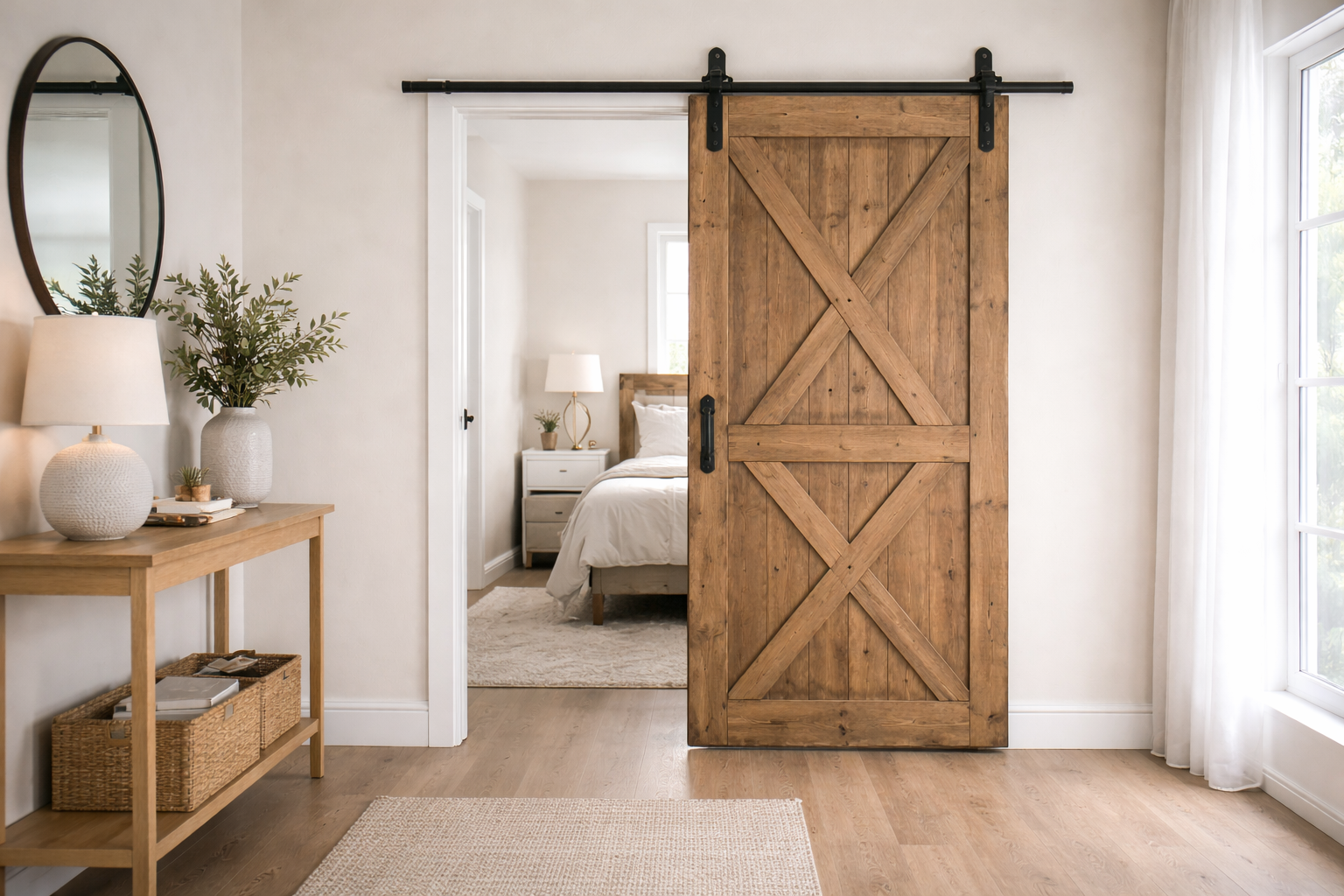 Schuifdeur voor de wand