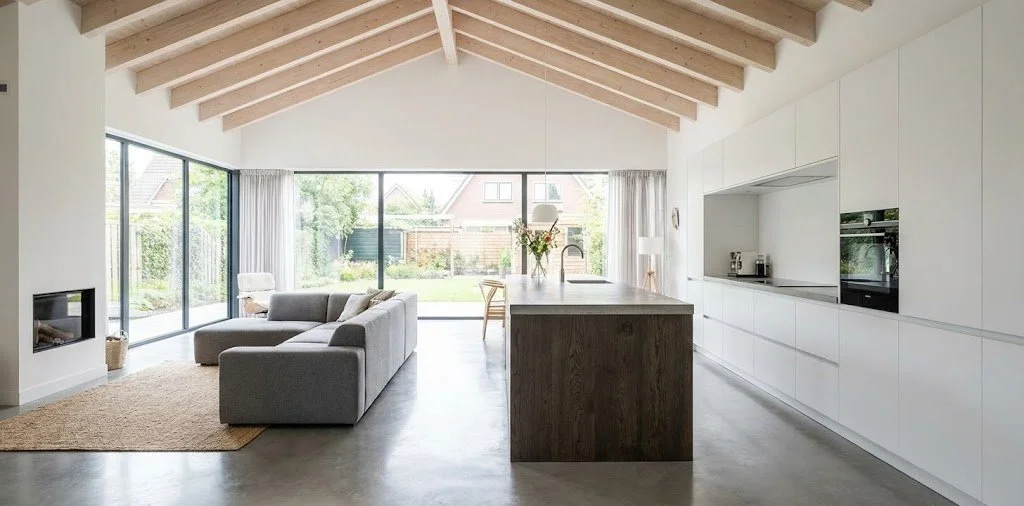 L-vormige uitbouw open keuken Amsterdam