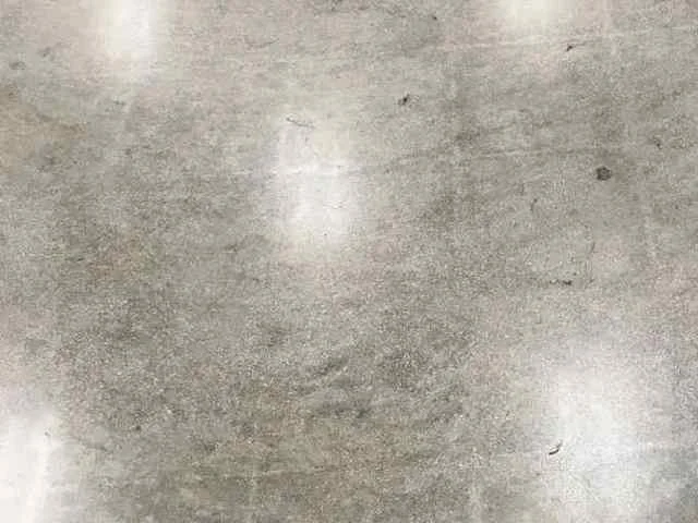 Polished concrete floor ground and densified to a low-sheen finish by Colorful Concrete LLC in Greeley, Colorado